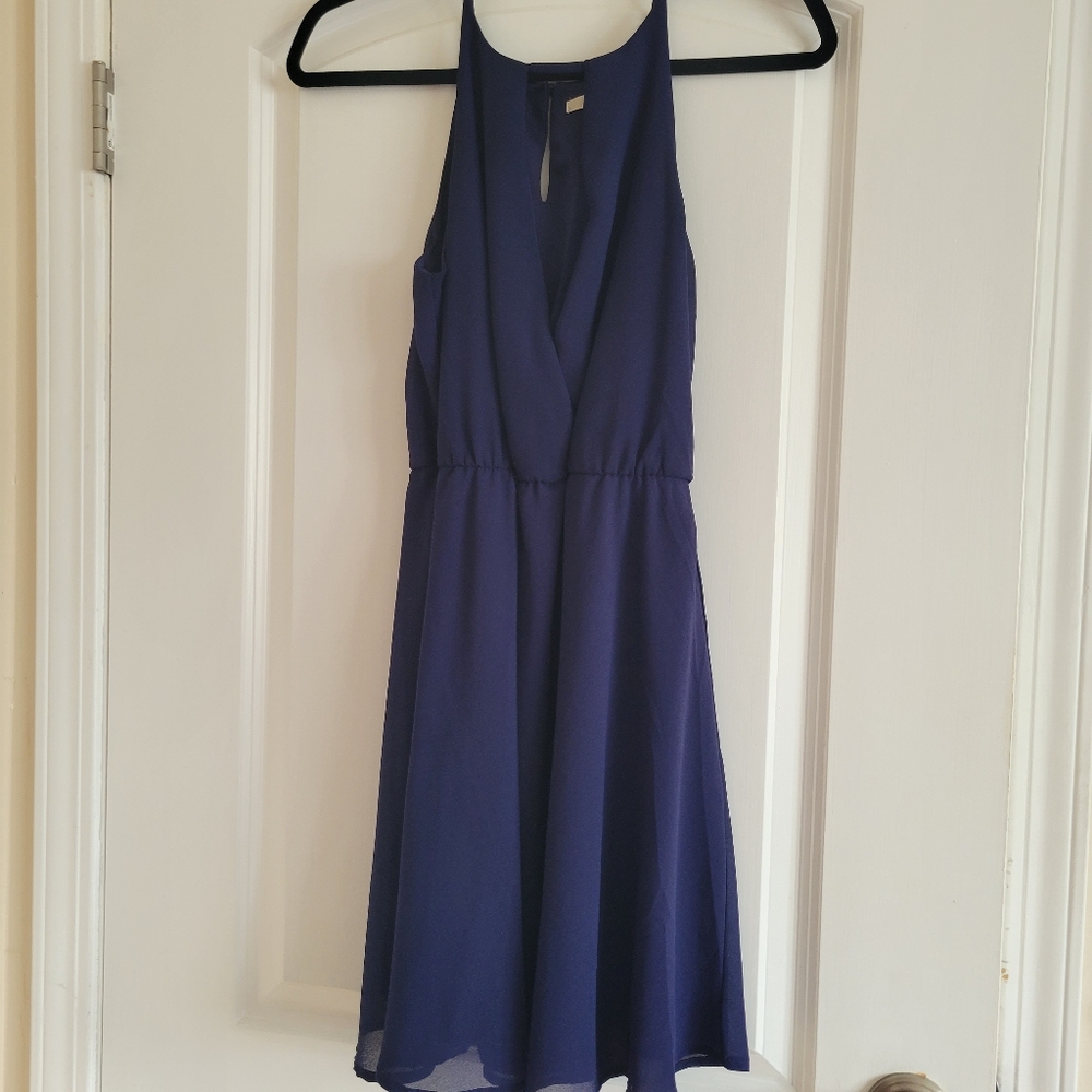 Francesca's Collection miami navy blue dress